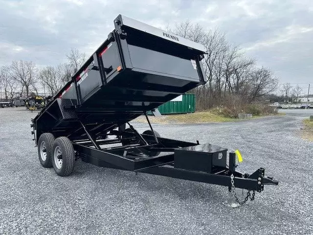 Premier 7x14 Low Profile Dump Trailer w Combo Gate & Ramps (14K) 2 Premier 7x14 Low Profile Dump Trailer w Combo Gate & Ramps (14K) - Image 2
