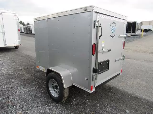 Diamond Cargo 4x6 Enclosed Trailer w/ Single Rear Door 5 Diamond Cargo 4x6 Enclosed Trailer w/ Single Rear Door - Image 5