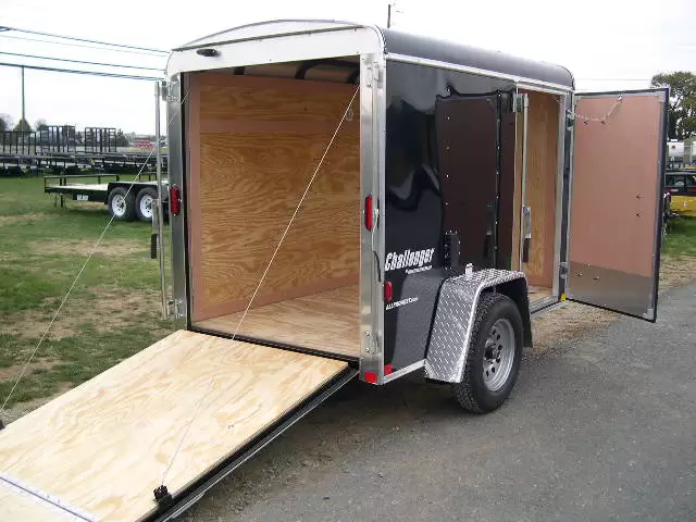 Homesteader 5x8 Enclosed Cargo Trailer w Rear Ramp Door 2 Homesteader 5x8 Enclosed Cargo Trailer w Rear Ramp Door - Image 2