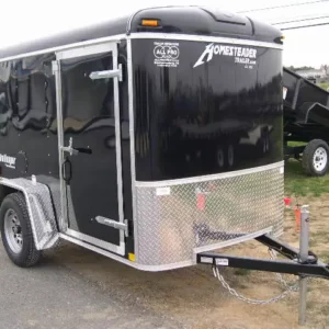 Homesteader 5x8 Enclosed Cargo Trailer w Rear Ramp Door