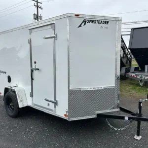 Homesteader 6x10 V-Nose Enclosed Cargo Trailer w Rear Ramp Door