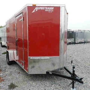 Homesteader 6x12 V-Nose Enclosed Trailer w 6 Added Height