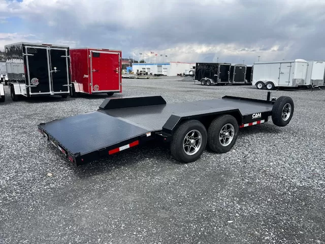 CAM Superline 7x18 Steel Deck Car Hauler w Aluminum Wheels 2 CAM Superline 7x18 Steel Deck Car Hauler w Aluminum Wheels - Image 2