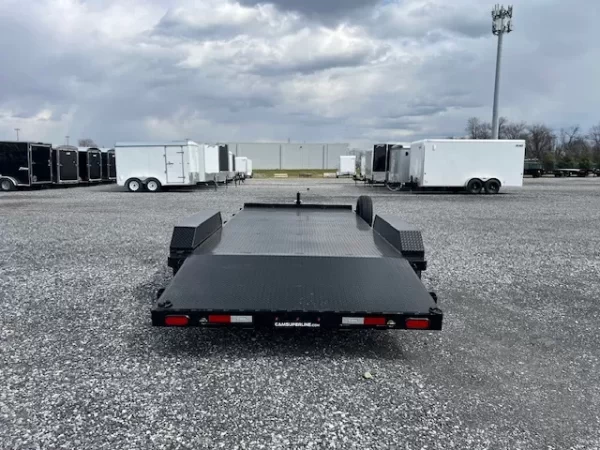 CAM Superline 7x18 Steel Deck Car Hauler w Aluminum Wheels 3 CAM Superline 7x18 Steel Deck Car Hauler w Aluminum Wheels - Image 3