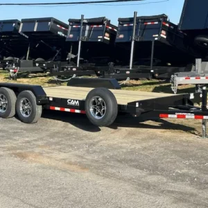 CAM Superline 7x18 Open Car Hauler w Slide Out Ramps (Tandem Axle)