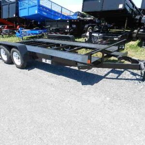 Car Mate 7x16 Steel Deck Car Trailer 7K GVWR - Open Tandem Axle