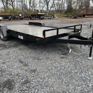 Car Mate 7x18 Full Steel Deck Car Hauler (7K GVWR)