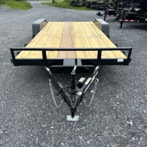 Car Mate 7x18 Open Car Hauler 10K GVWR w Slide In Ramps - Heavy Duty