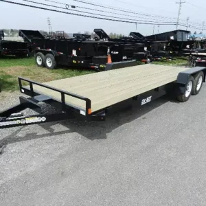 Car Mate 7x20 Open Car Trailer 7K GVWR w Slide In Ramps - Long Deck