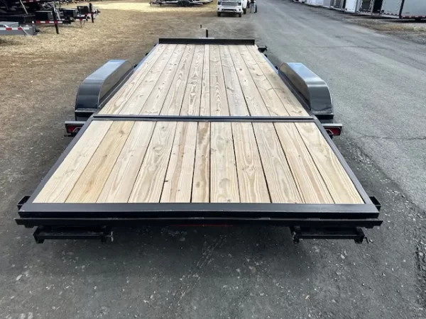 Premier 7x18 Wood Deck Car Hauler 10K GVWR w Slide Out Ramps 3 Premier 7x18 Wood Deck Car Hauler 10K GVWR w Slide Out Ramps - Image 3