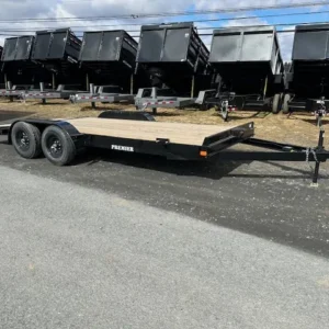 Premier 7x18 Wood Deck Car Hauler 10K GVWR w Slide Out Ramps