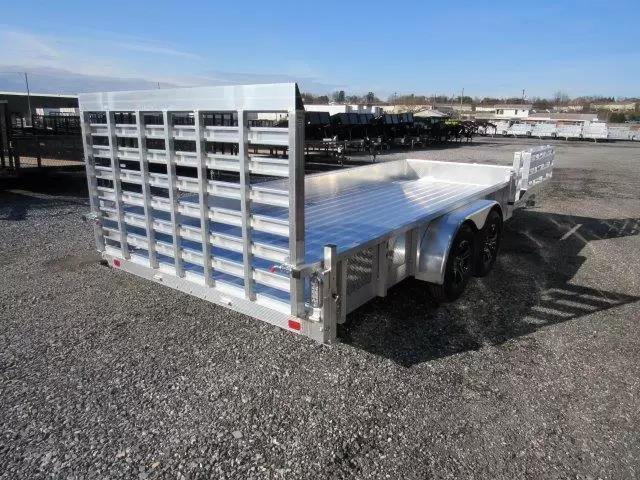 Sport Haven 7x18 Aluminum Landscape Trailer w Side ATV Ramps - 7K GVWR 5 Sport Haven 7x18 Aluminum Landscape Trailer w Side ATV Ramps - 7K GVWR - Image 5