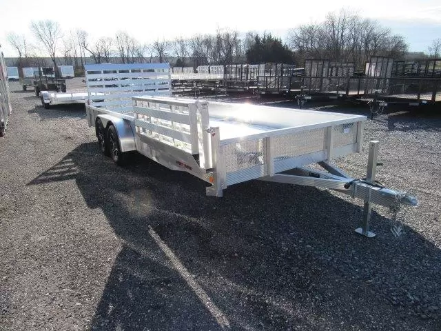 Sport Haven 7x18 Aluminum Landscape Trailer w Side ATV Ramps - 7K GVWR 6 Sport Haven 7x18 Aluminum Landscape Trailer w Side ATV Ramps - 7K GVWR - Image 6